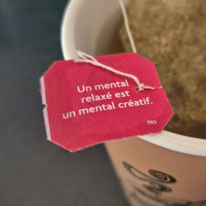 Etiquette "Un mental relaxé est un mental créatif"